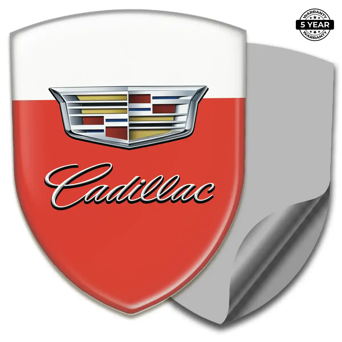 Cadillac 3D Domed Sticker Signature Grade