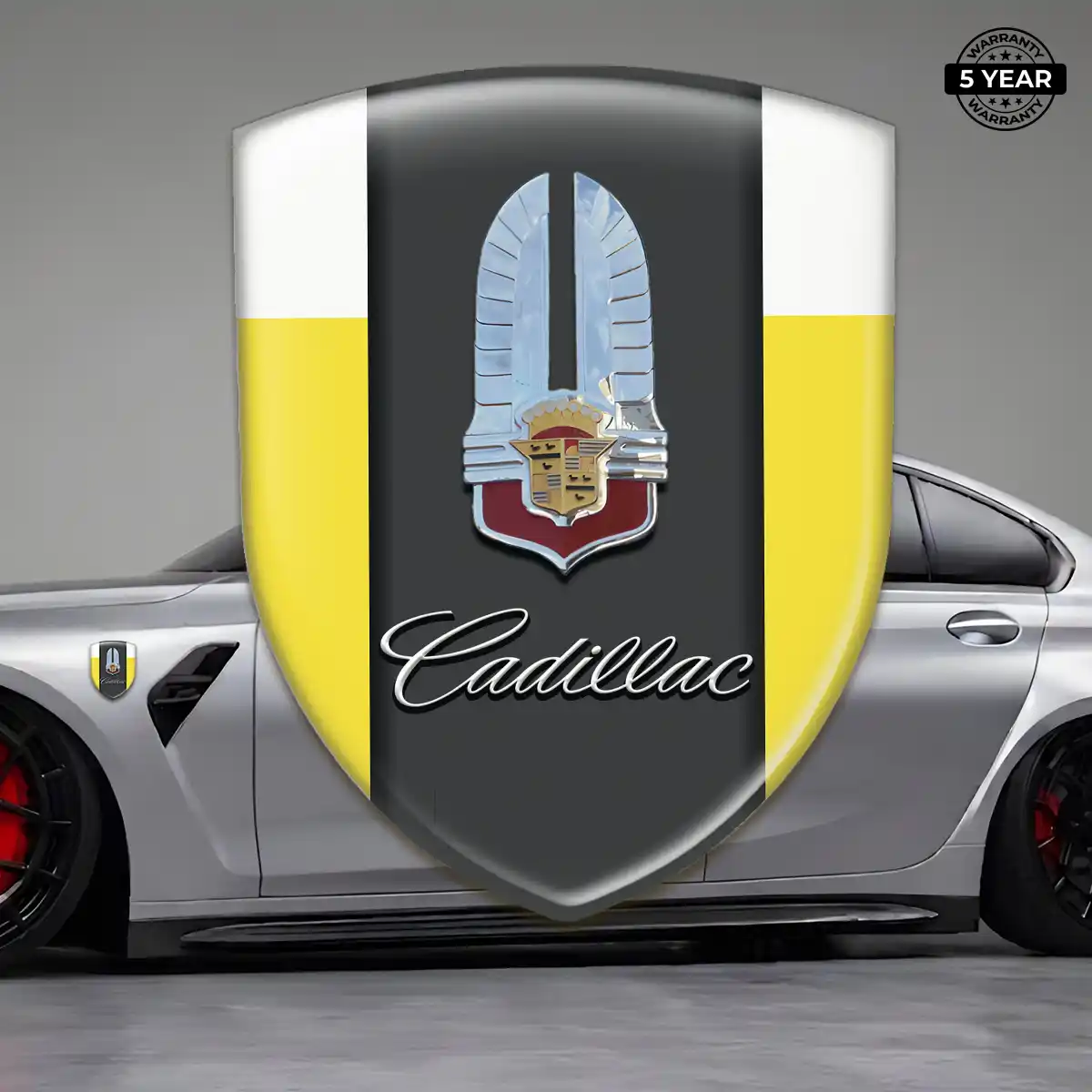 Cadillac 3D Domed Sticker Sleek Style