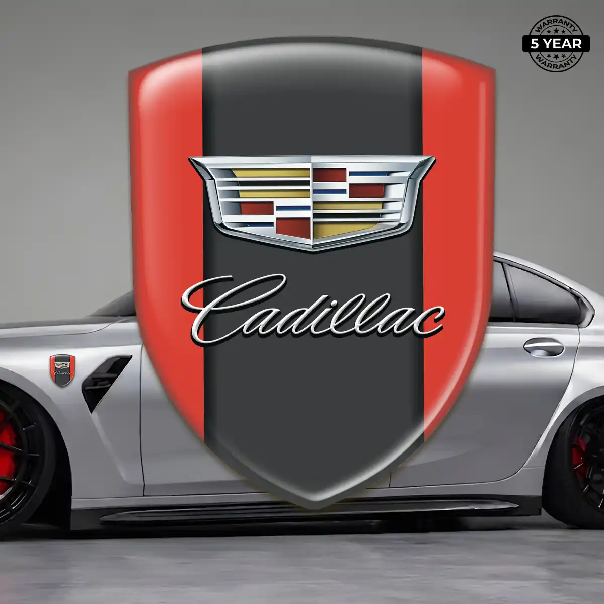 Cadillac 3D Domed Sticker Vortex Elite