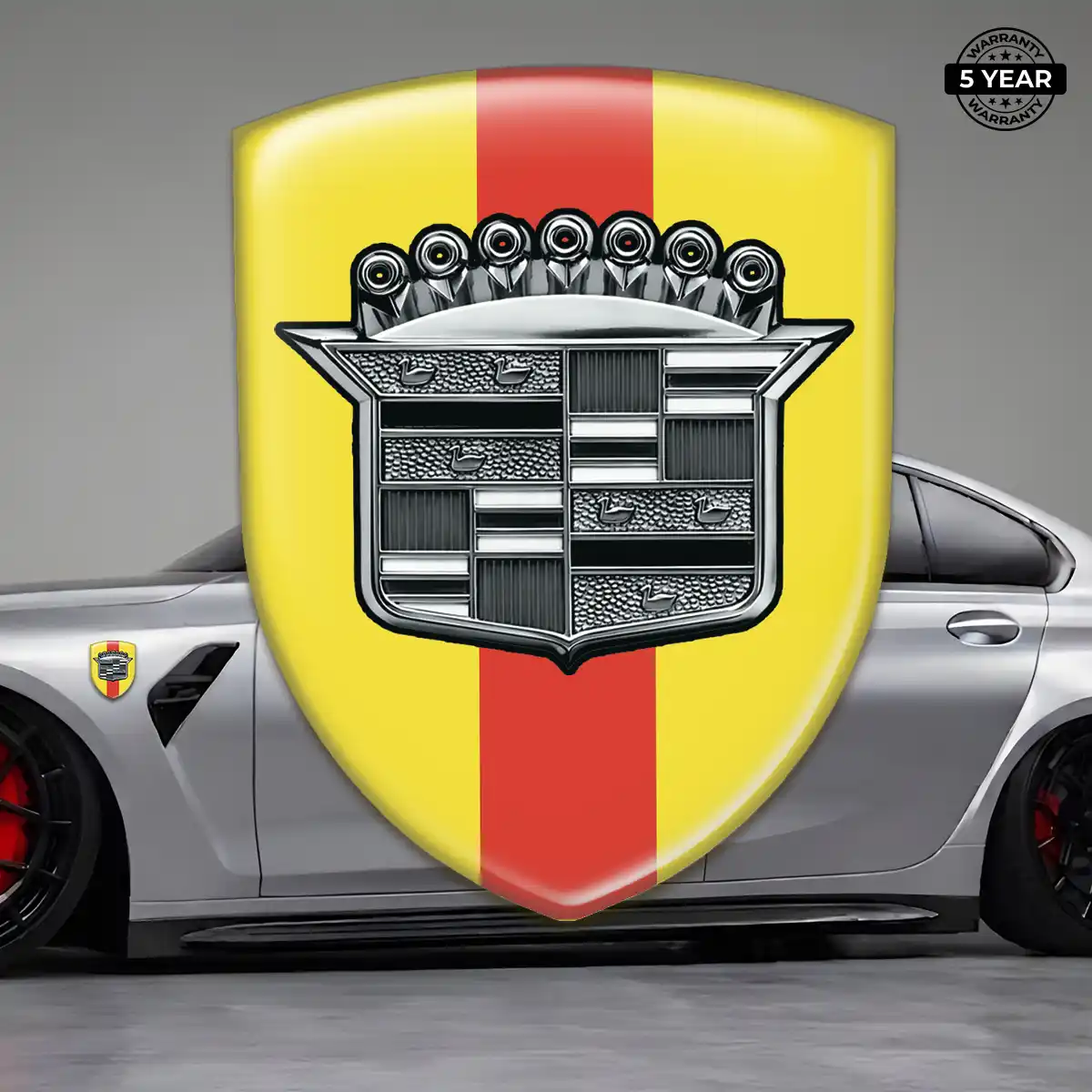 Cadillac 3D Emblem Sticker Cabin Style