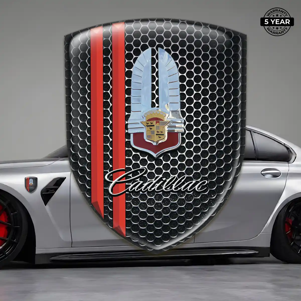 Cadillac 3D Emblem Sticker Interior Elegance