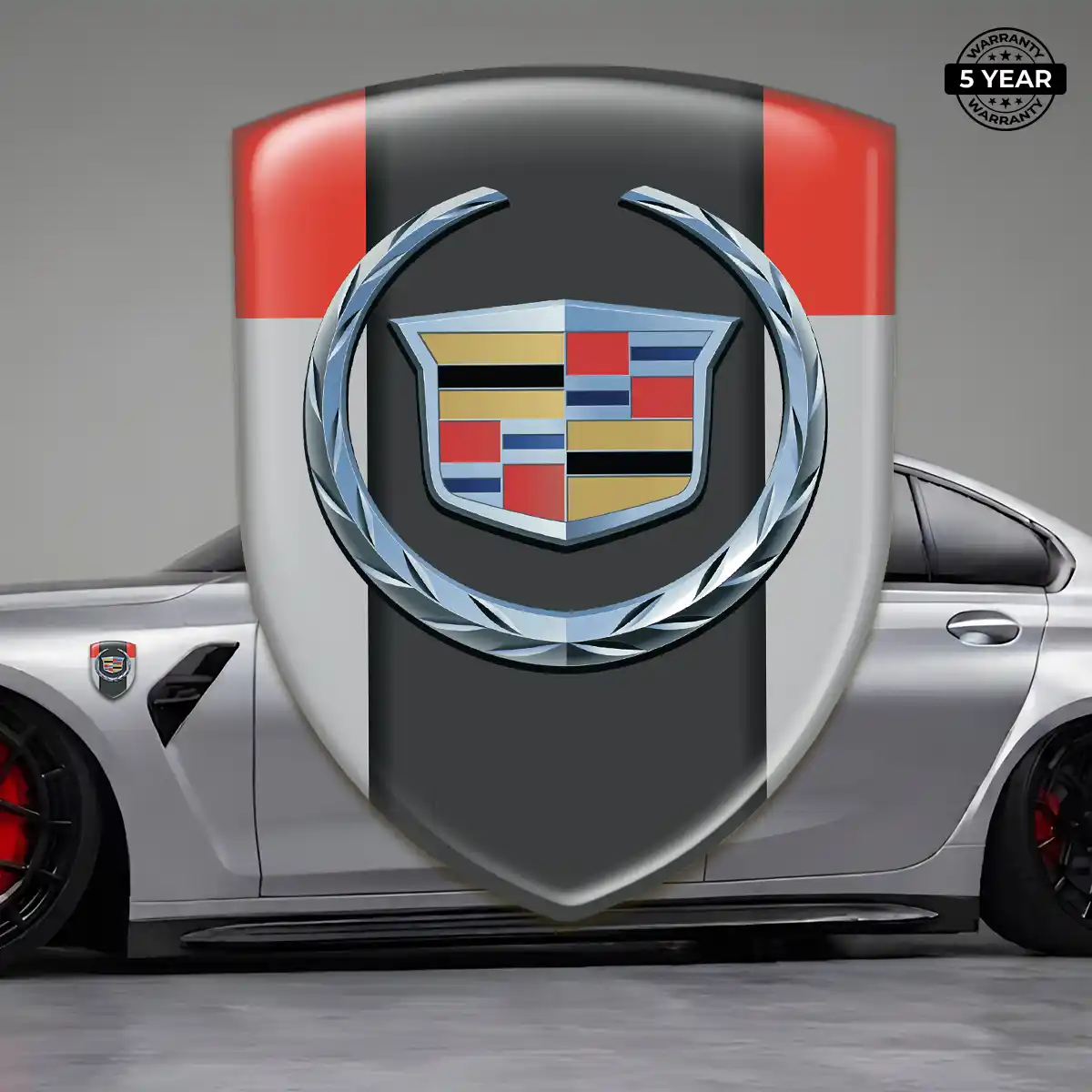 Cadillac 3D Emblem Sticker Interior Luxe