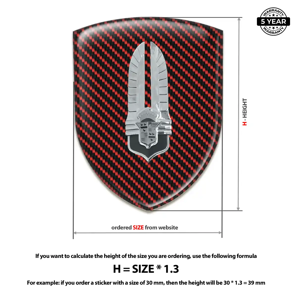 Cadillac 3D Emblem Sticker Opulent Line