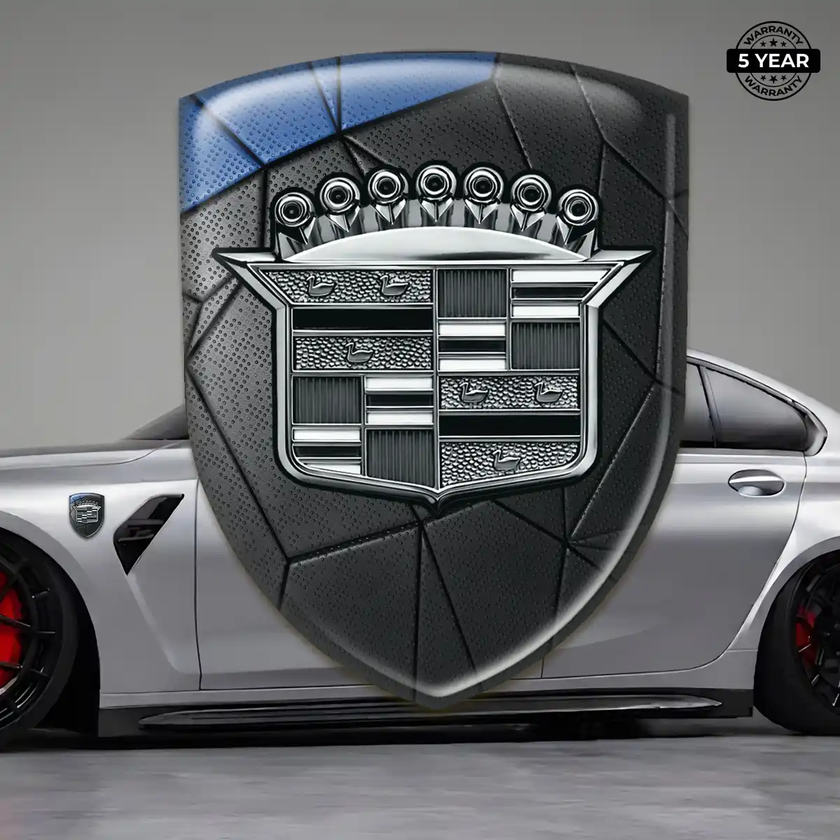 Cadillac 3D Emblem Sticker Performance Style