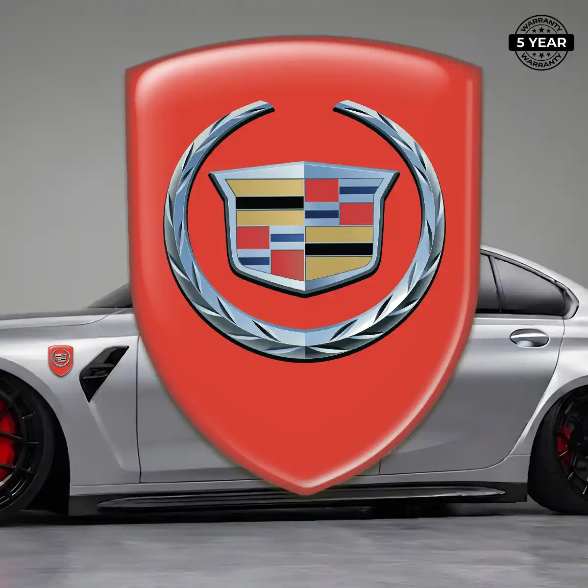 Cadillac 3D Emblem Sticker Prestige Line