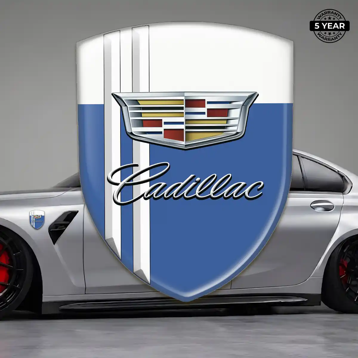 Cadillac 3D Emblem Sticker Signature Grade