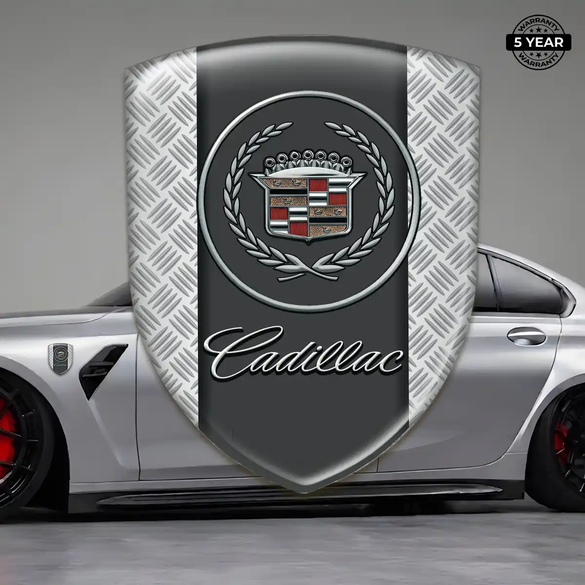 Cadillac 3D Emblem Sticker Sport Tuning