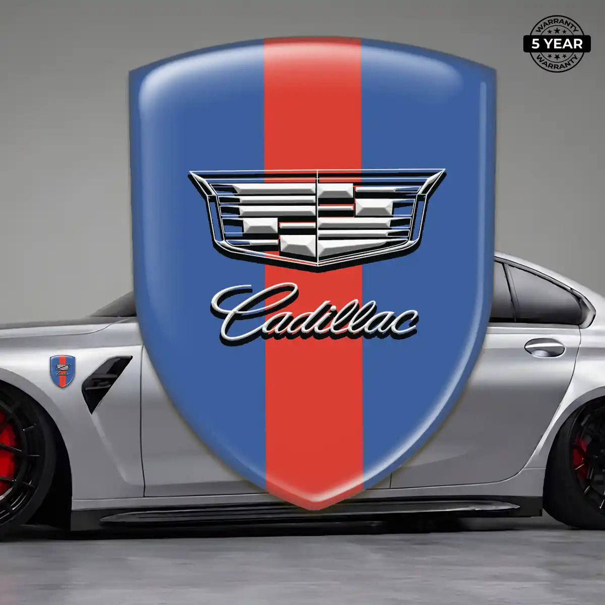 Cadillac 3D Emblem Sticker Vortex Elite
