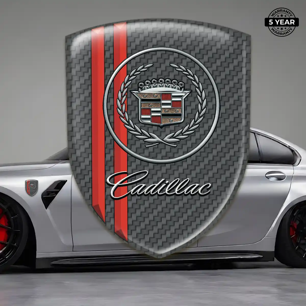 Cadillac 3D Gel Sticker Elite Finish