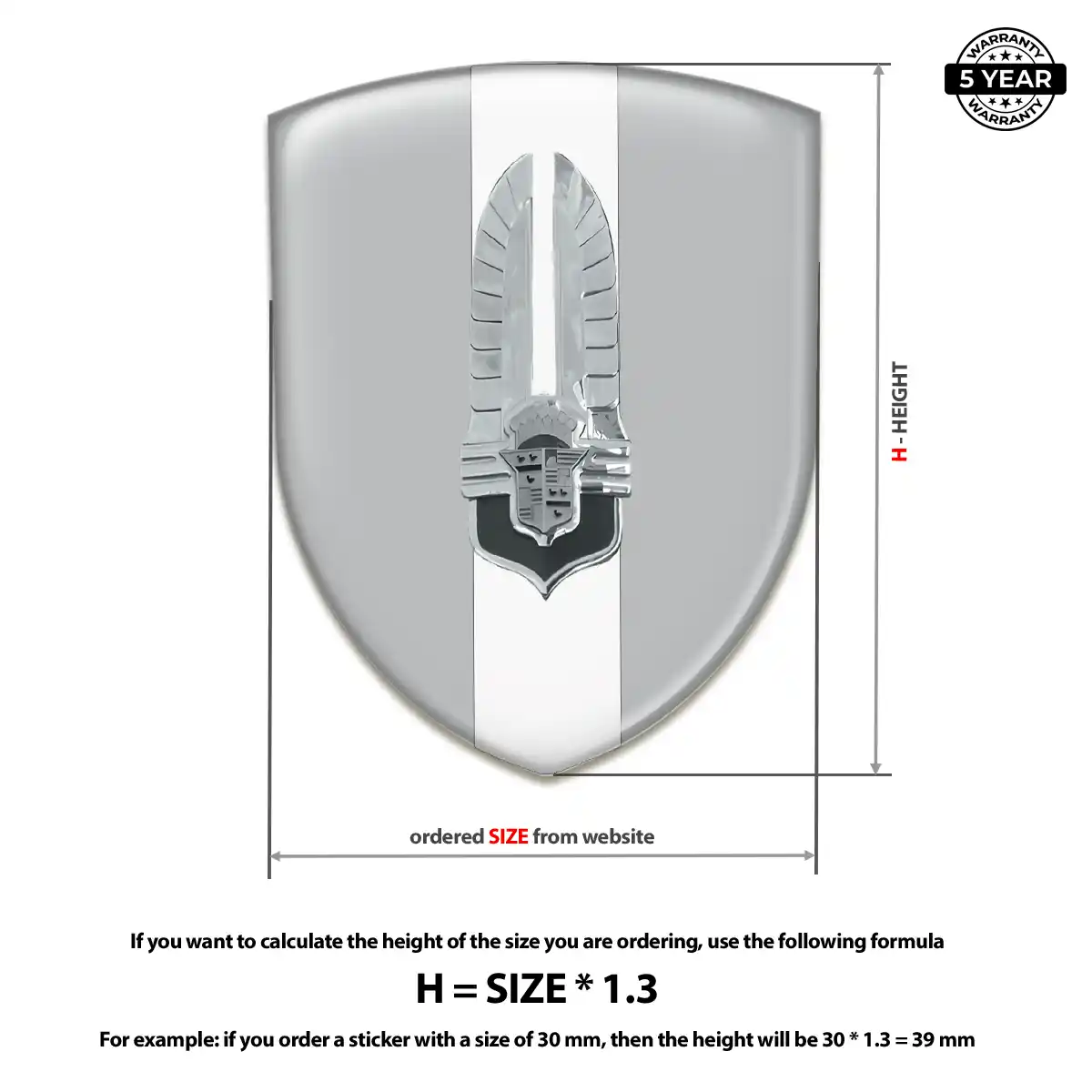 Cadillac 3D Gel Sticker Street Tuning