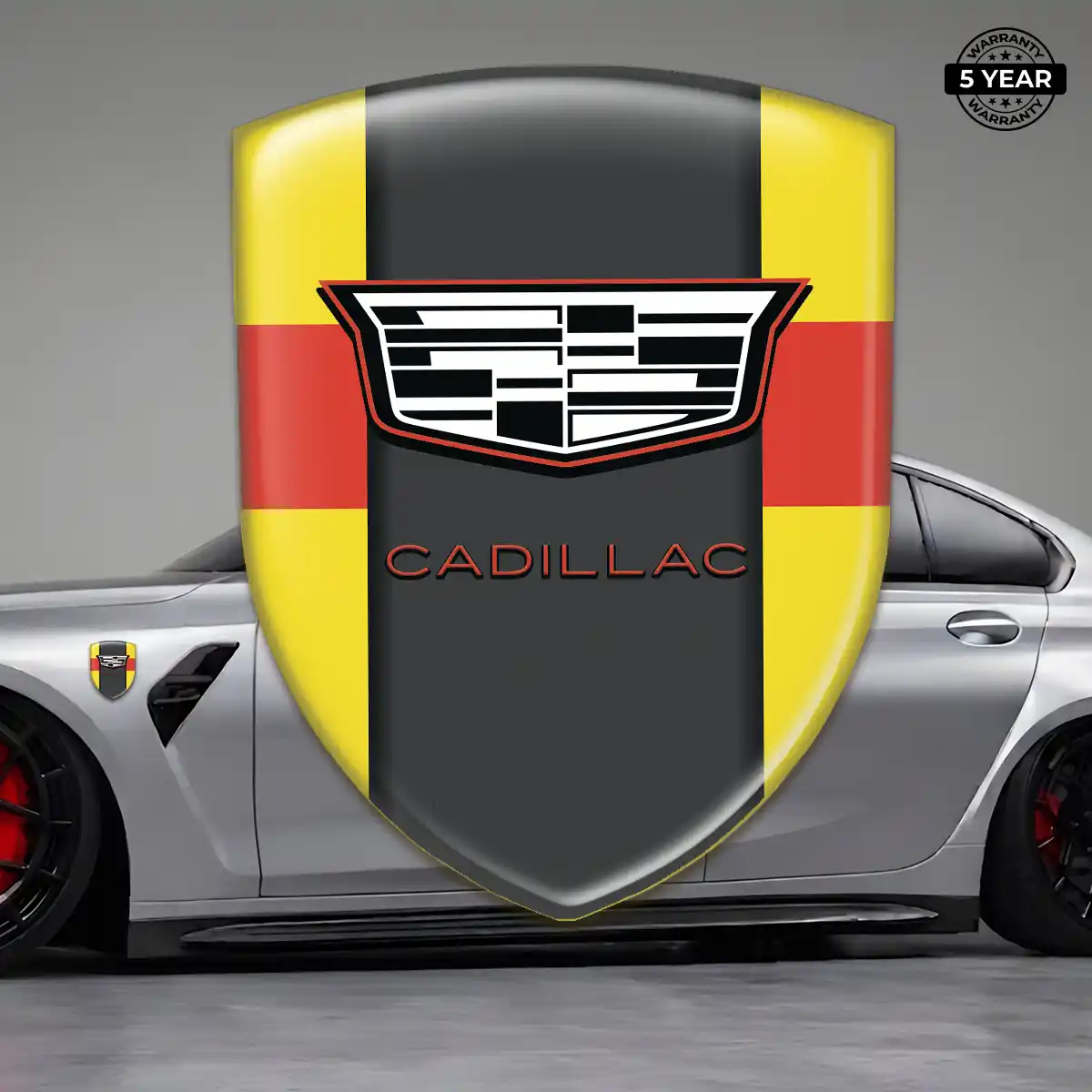 Cadillac 3D Logo Sticker Cabin Style