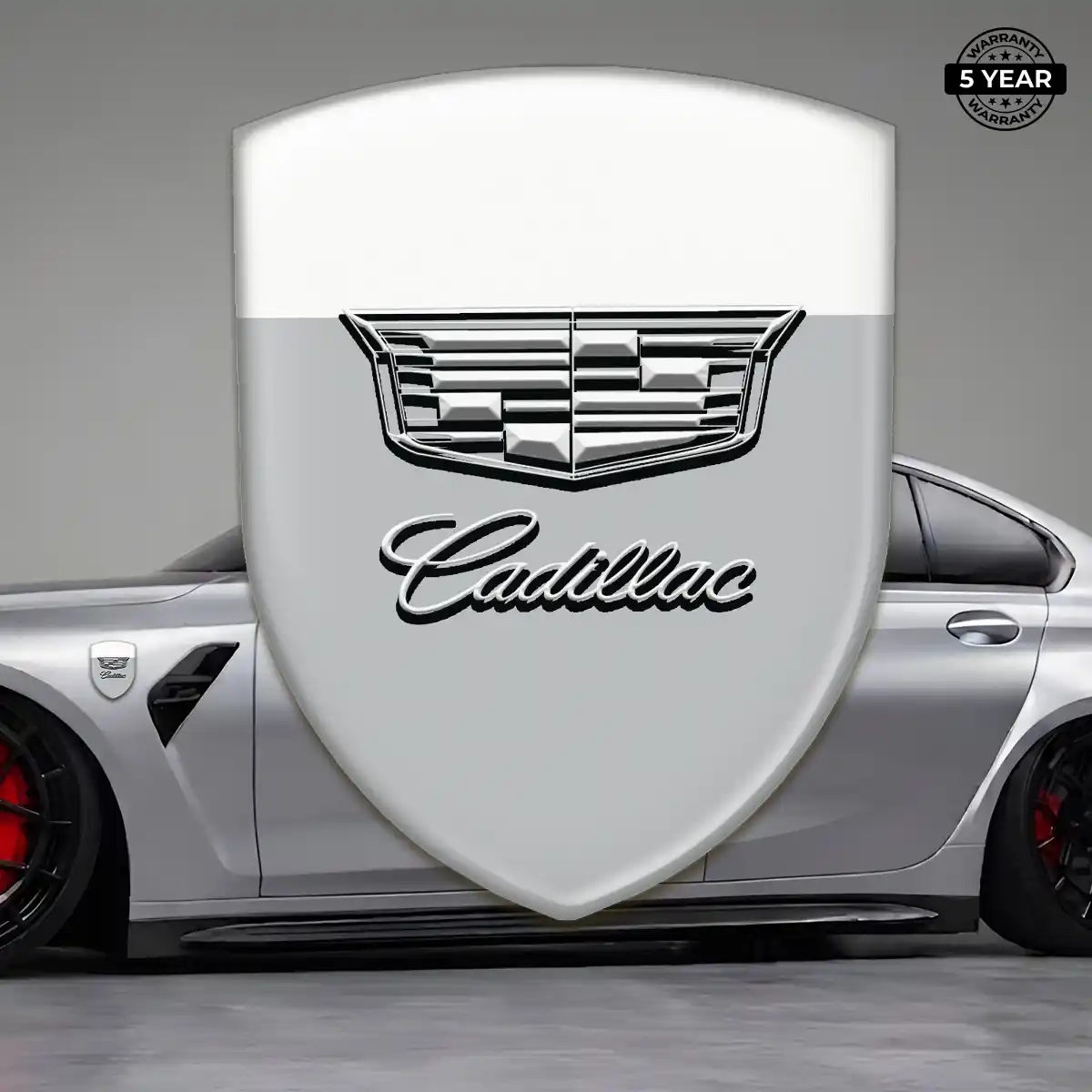 Cadillac 3D Logo Sticker Deluxe Edition