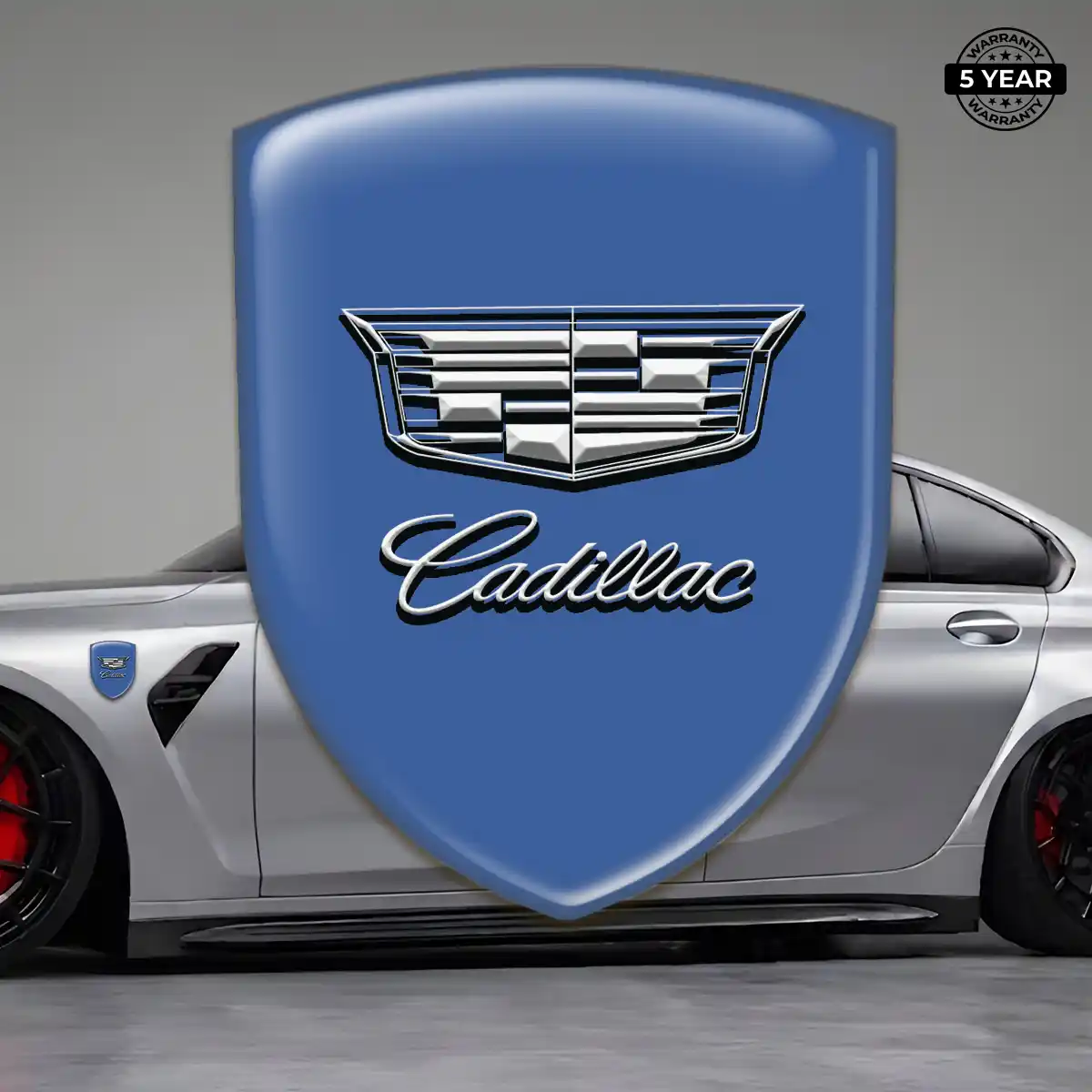 Cadillac 3D Logo Sticker Elite Finish