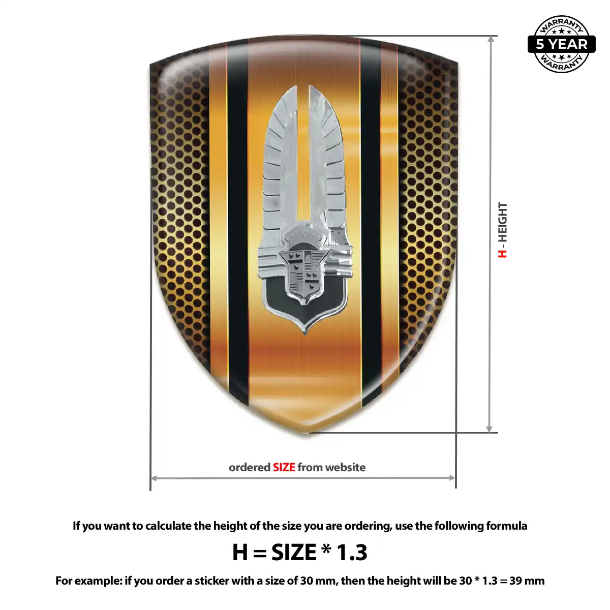 Cadillac 3D Logo Sticker Exclusive Series