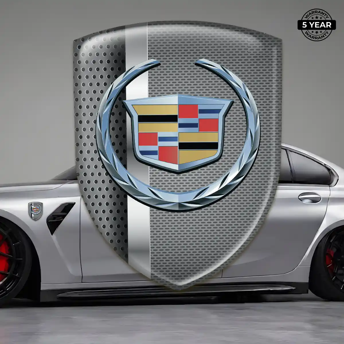 Cadillac 3D Logo Sticker Exterior Luxe