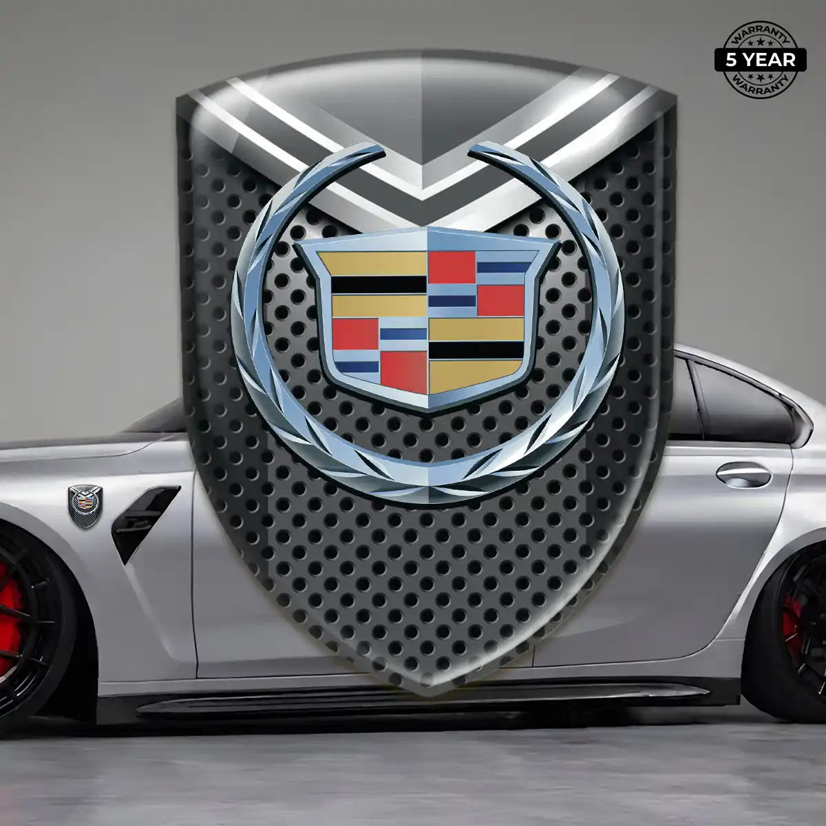 Cadillac 3D Logo Sticker Marked Edition
