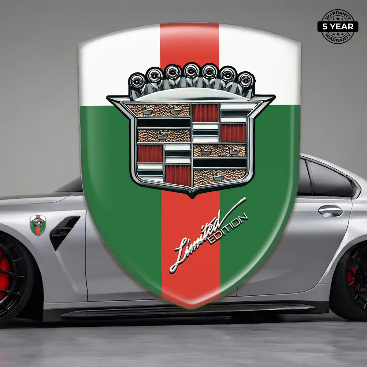 Cadillac 3D Logo Sticker Outer Style