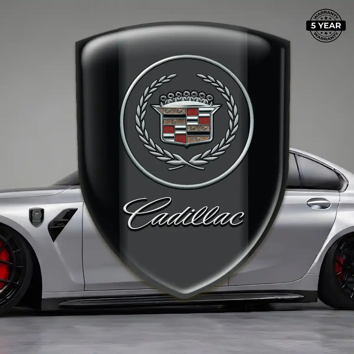 Cadillac 3D Logo Sticker Performance Style