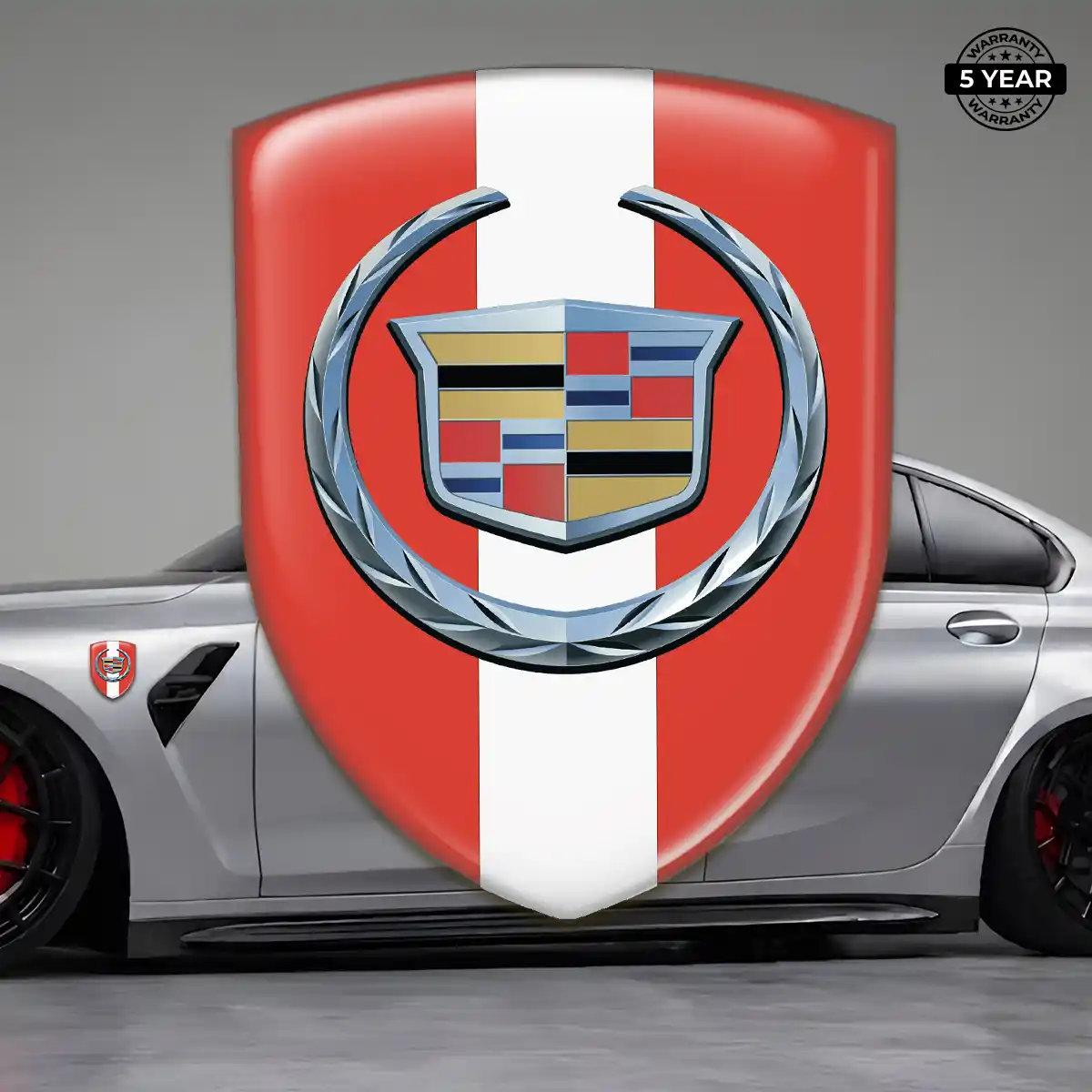 Cadillac 3D Logo Sticker Resin Elite