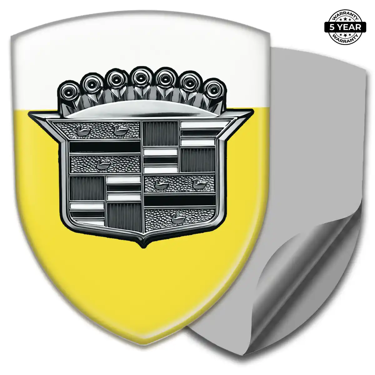 Cadillac 3D Logo Sticker Resin Luxe