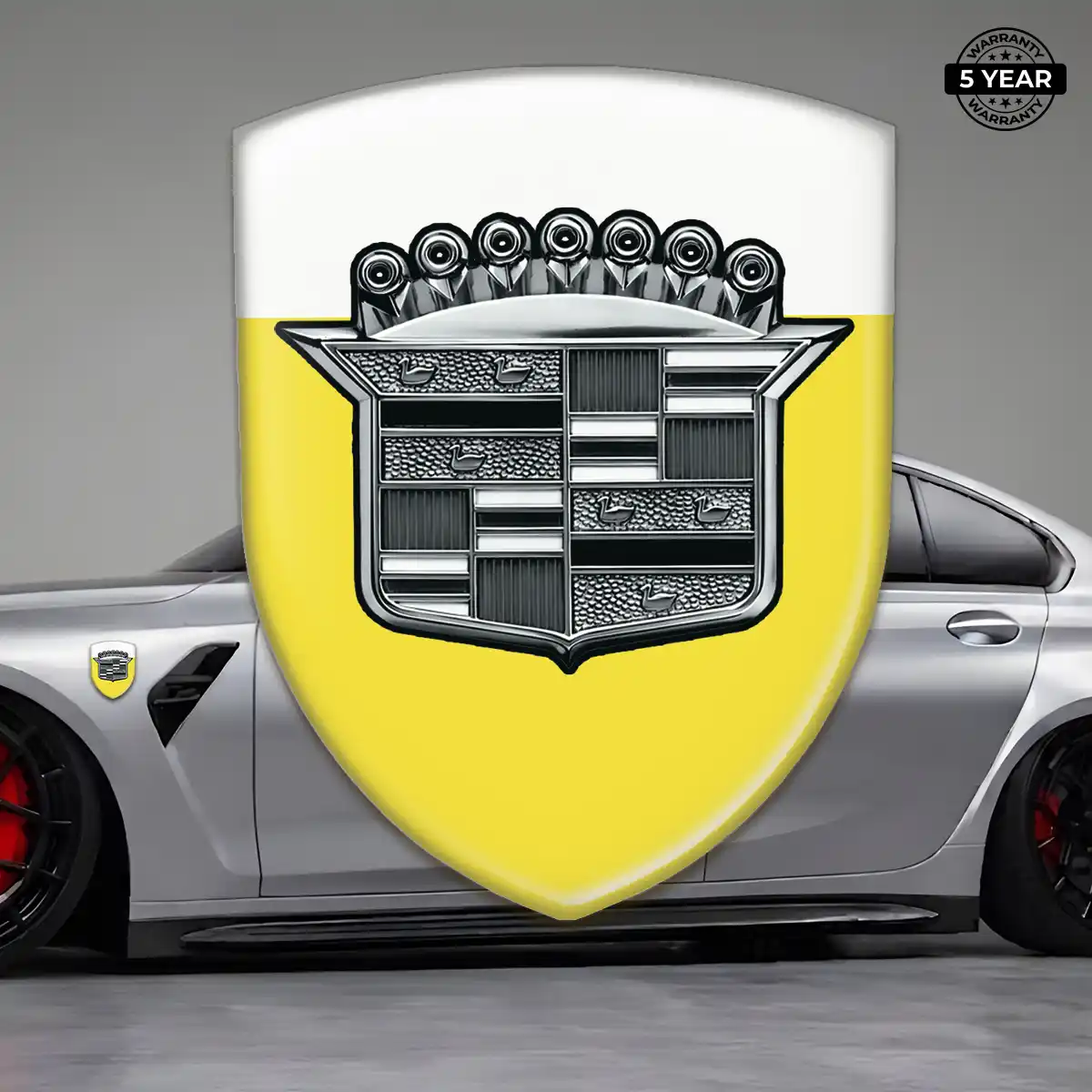 Cadillac 3D Logo Sticker Resin Luxe