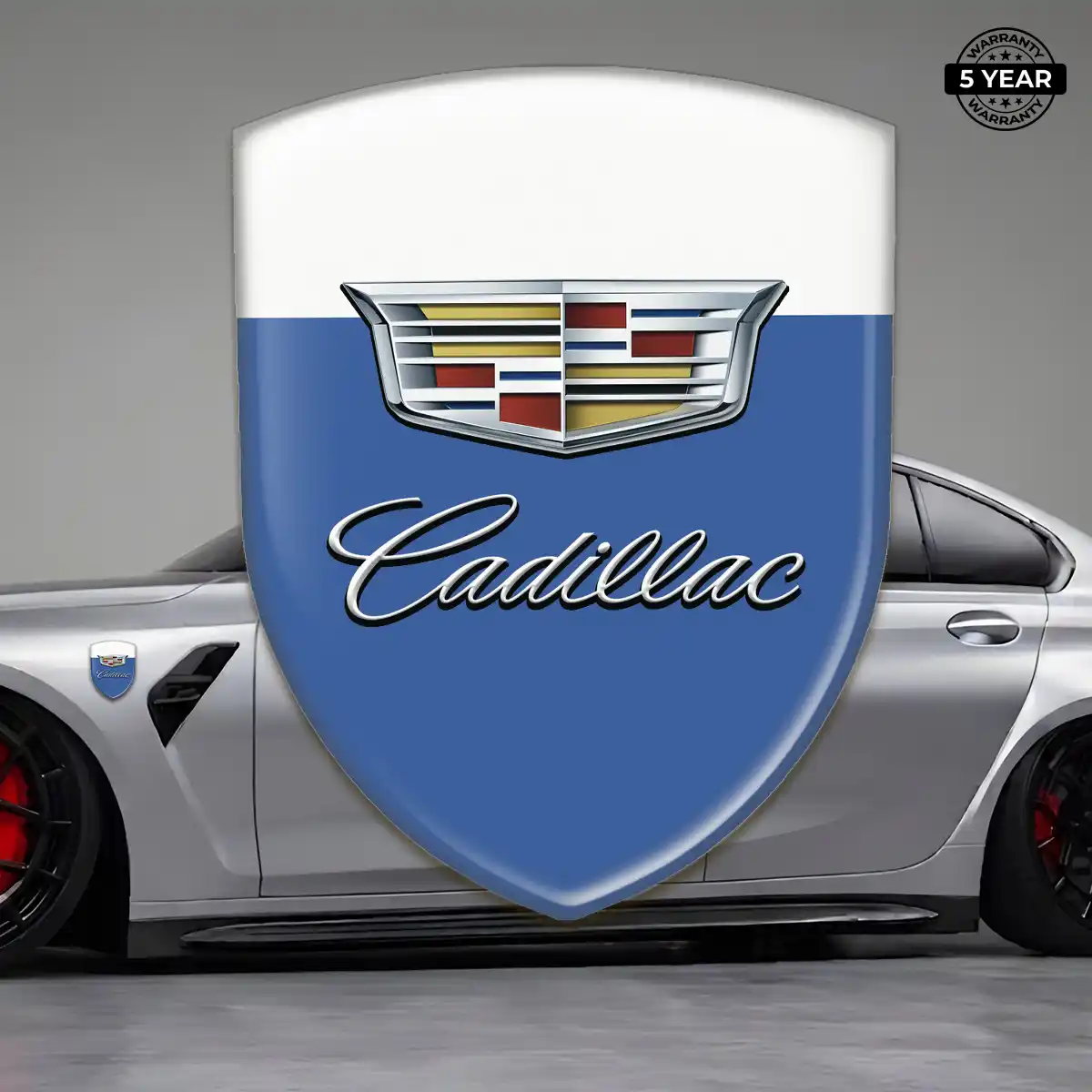 Cadillac 3D Logo Sticker Vortex Elite