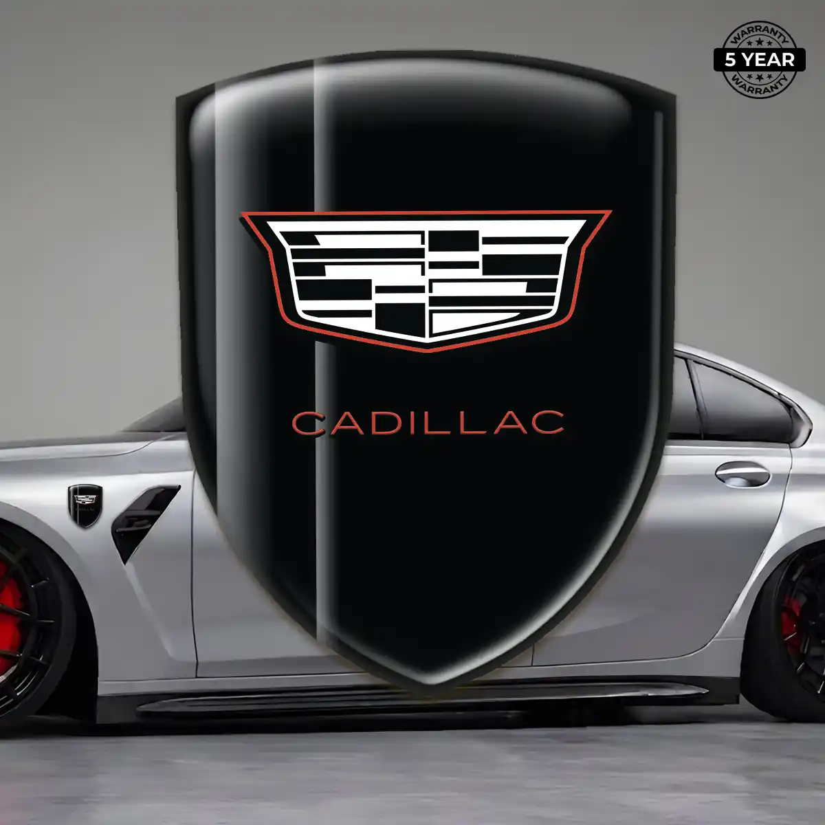 Cadillac 3D Resin Sticker Auto Tuning