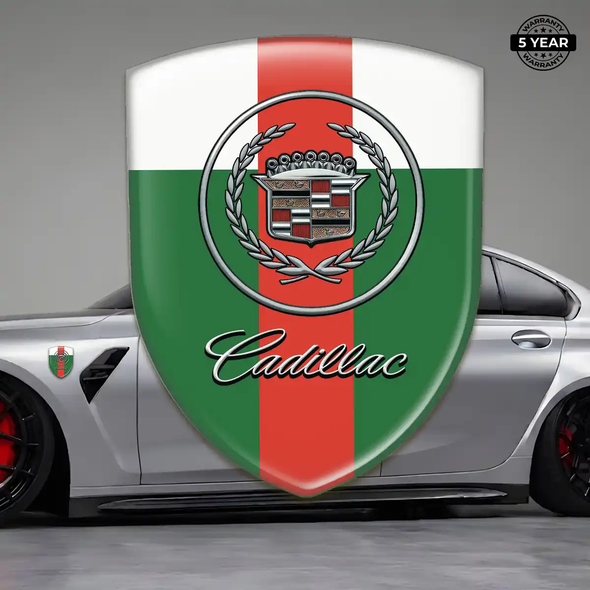 Cadillac 3D Resin Sticker Branded Line
