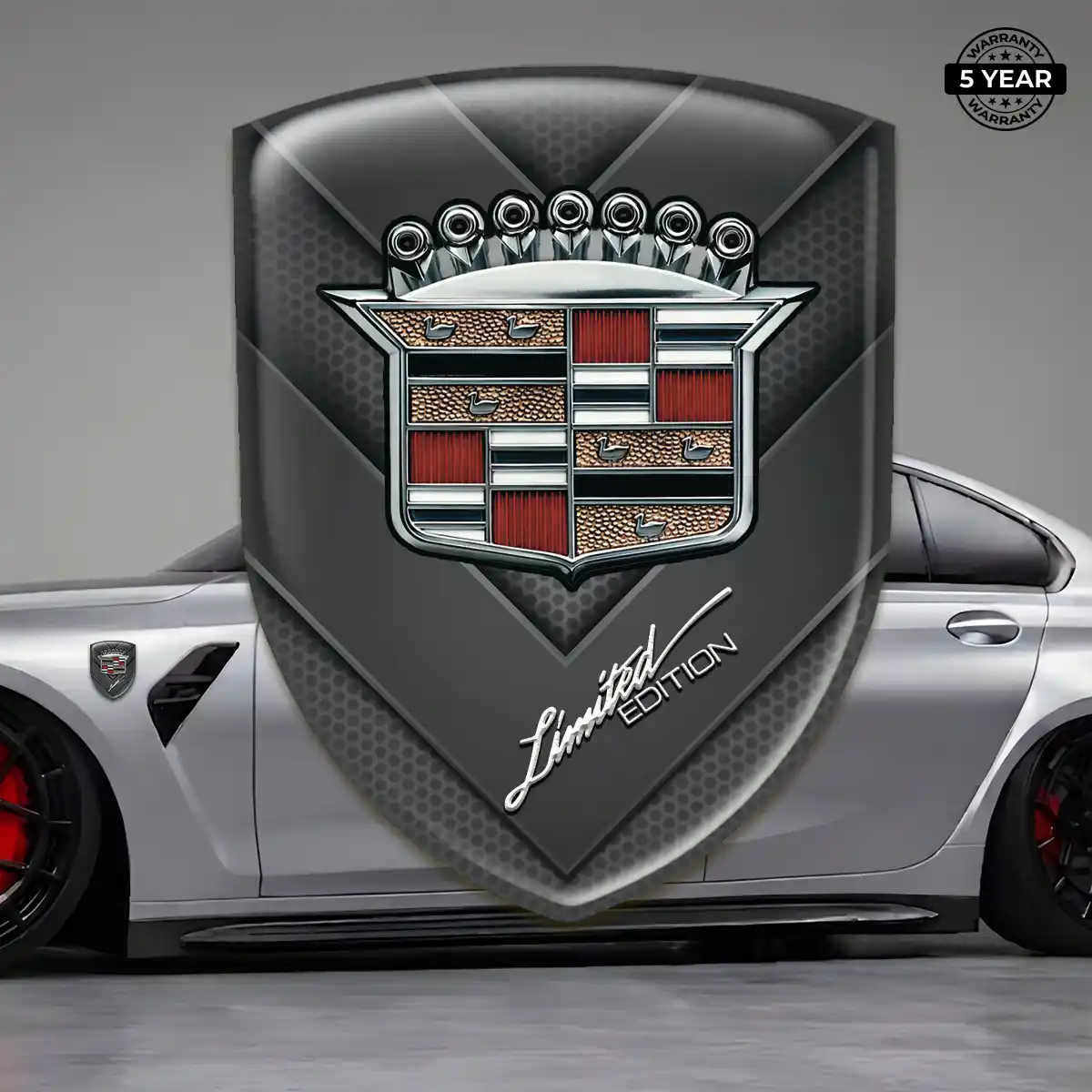 Cadillac 3D Resin Sticker Deluxe Edition