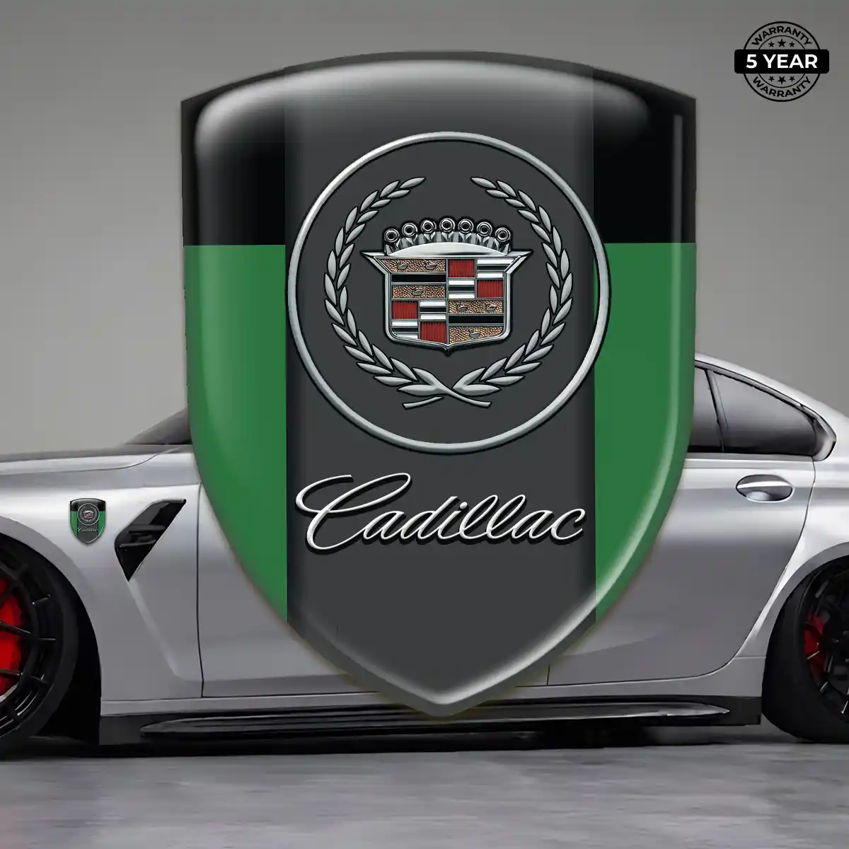 Cadillac 3D Resin Sticker Premium Dome