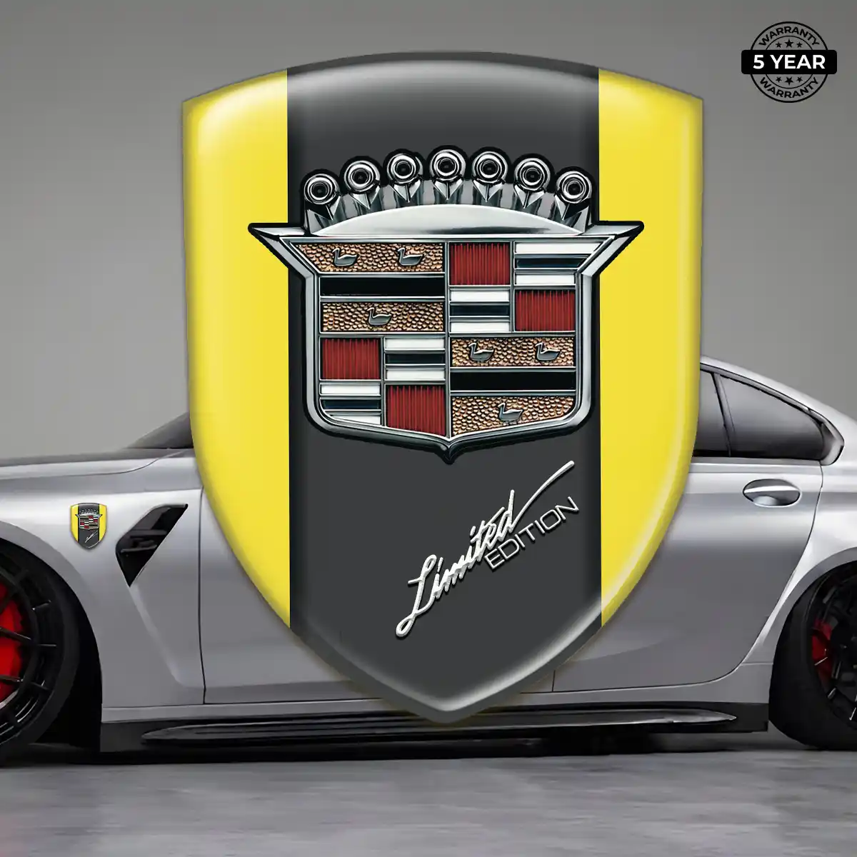 Cadillac 3D Resin Sticker Resin Luxe