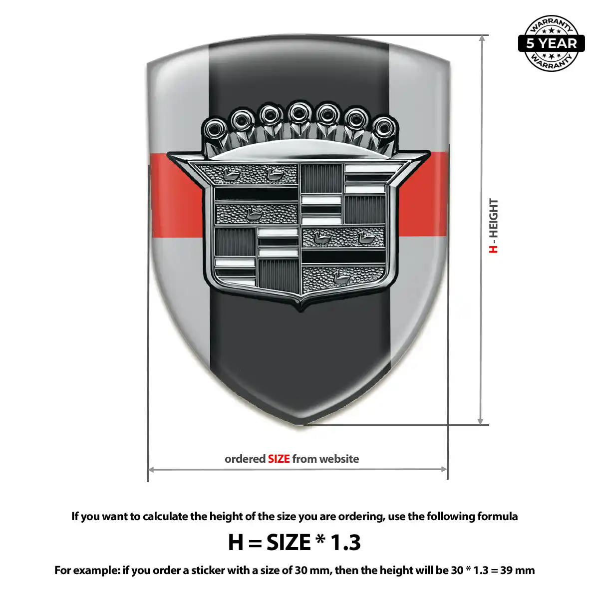 Cadillac Automotive Emblem Sticker Auto Tuning