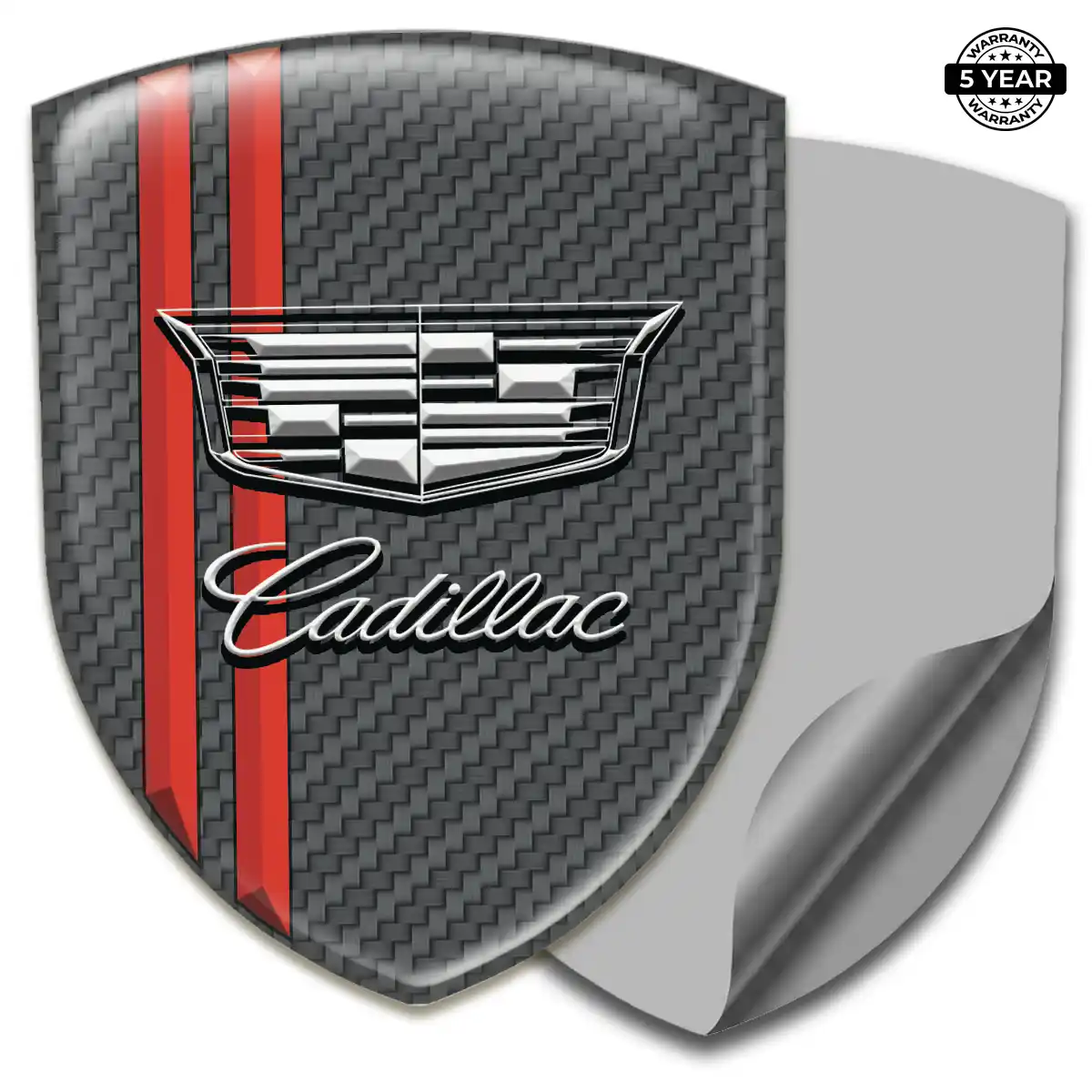 Cadillac Automotive Emblem Sticker Deluxe Edition