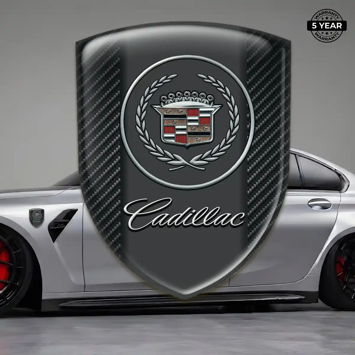 Cadillac Automotive Emblem Sticker Exterior Luxe