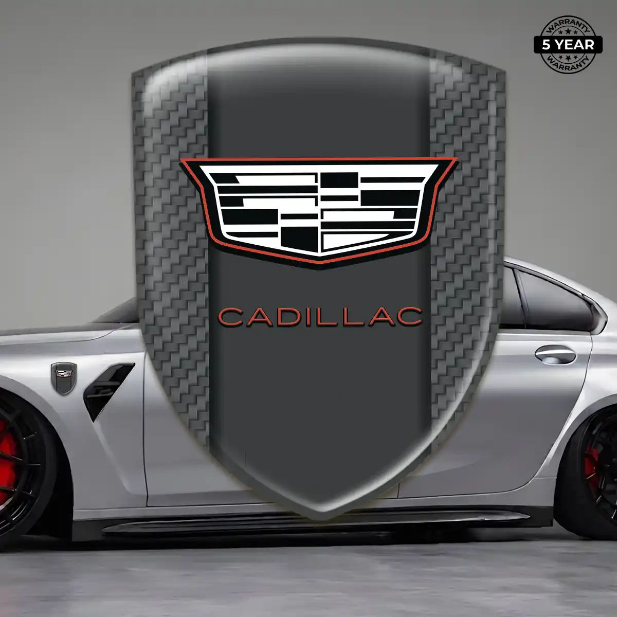 Cadillac Automotive Emblem Sticker Interior Elegance