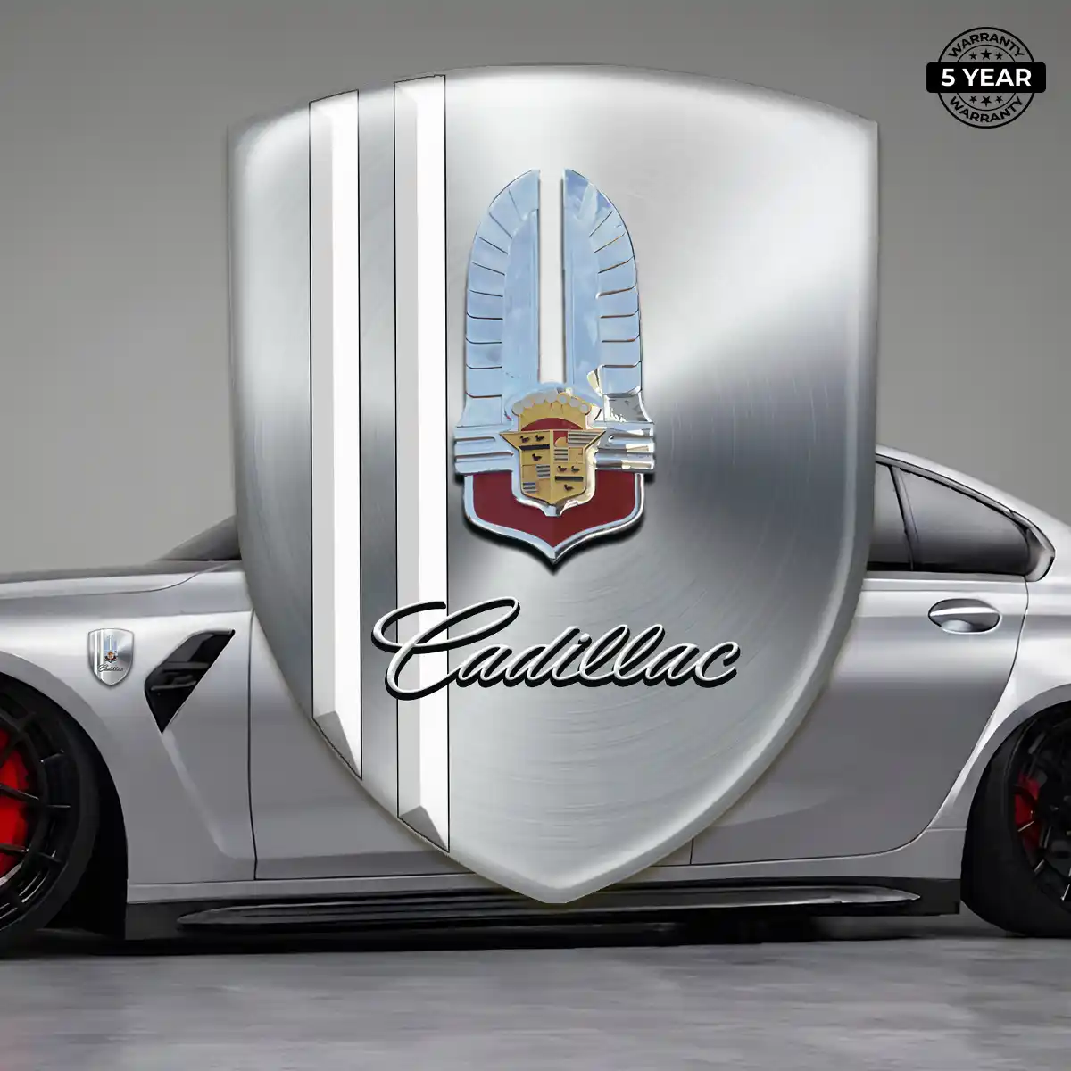 Cadillac Automotive Emblem Sticker Outer Style
