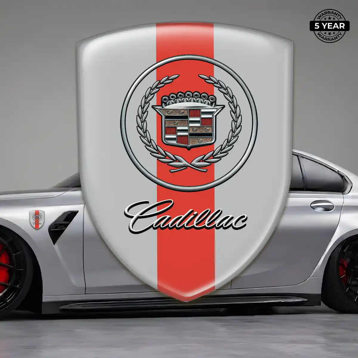 Cadillac Automotive Emblem Sticker Prime Quality