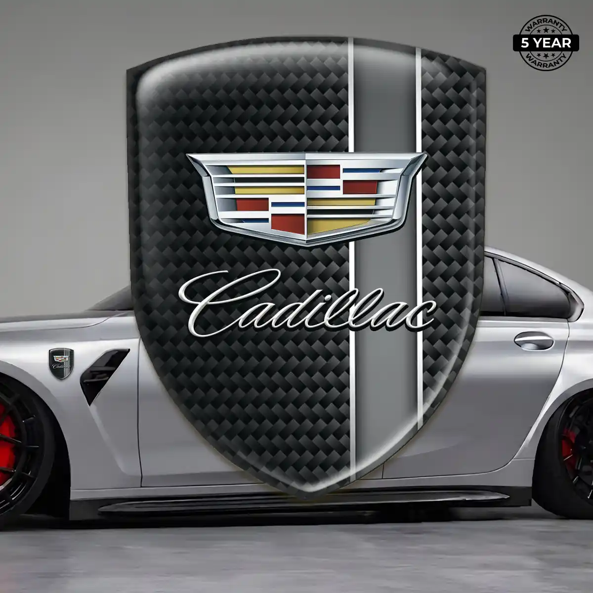 Cadillac Automotive Emblem Sticker Resin Elite