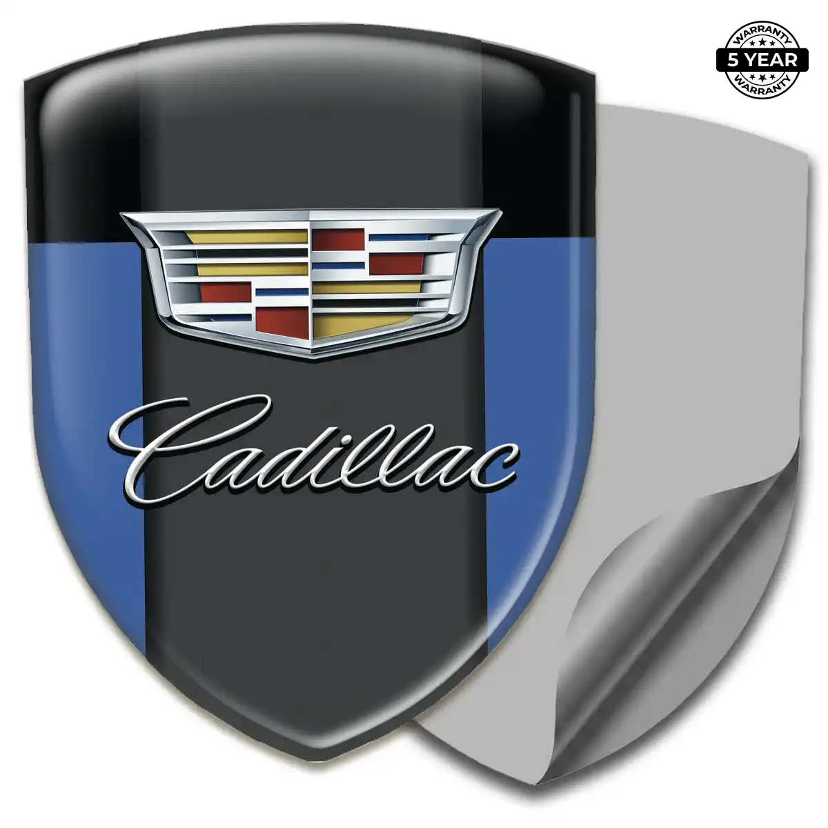 Cadillac Automotive Emblem Sticker Resin Luxe