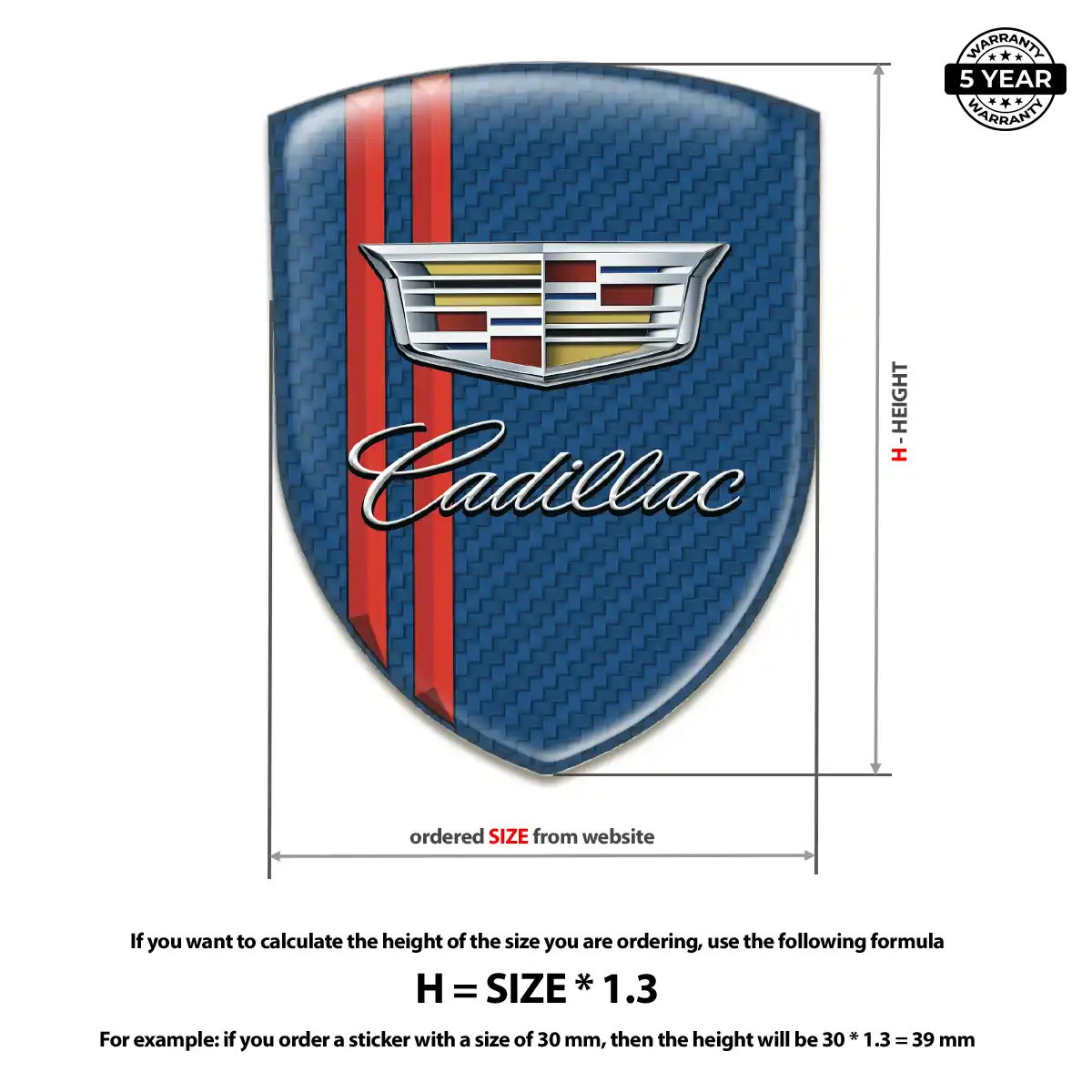Cadillac Automotive Emblem Sticker Superior Craft