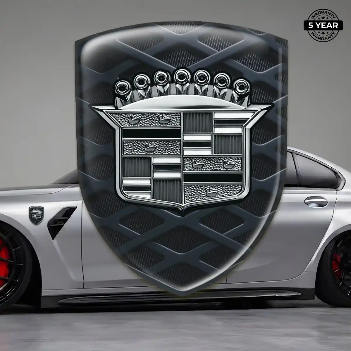 Cadillac Automotive Logo Sticker Branded Line