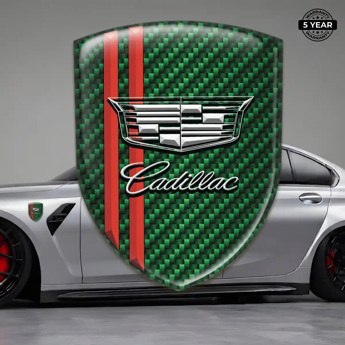 Cadillac Automotive Logo Sticker Cabin Style