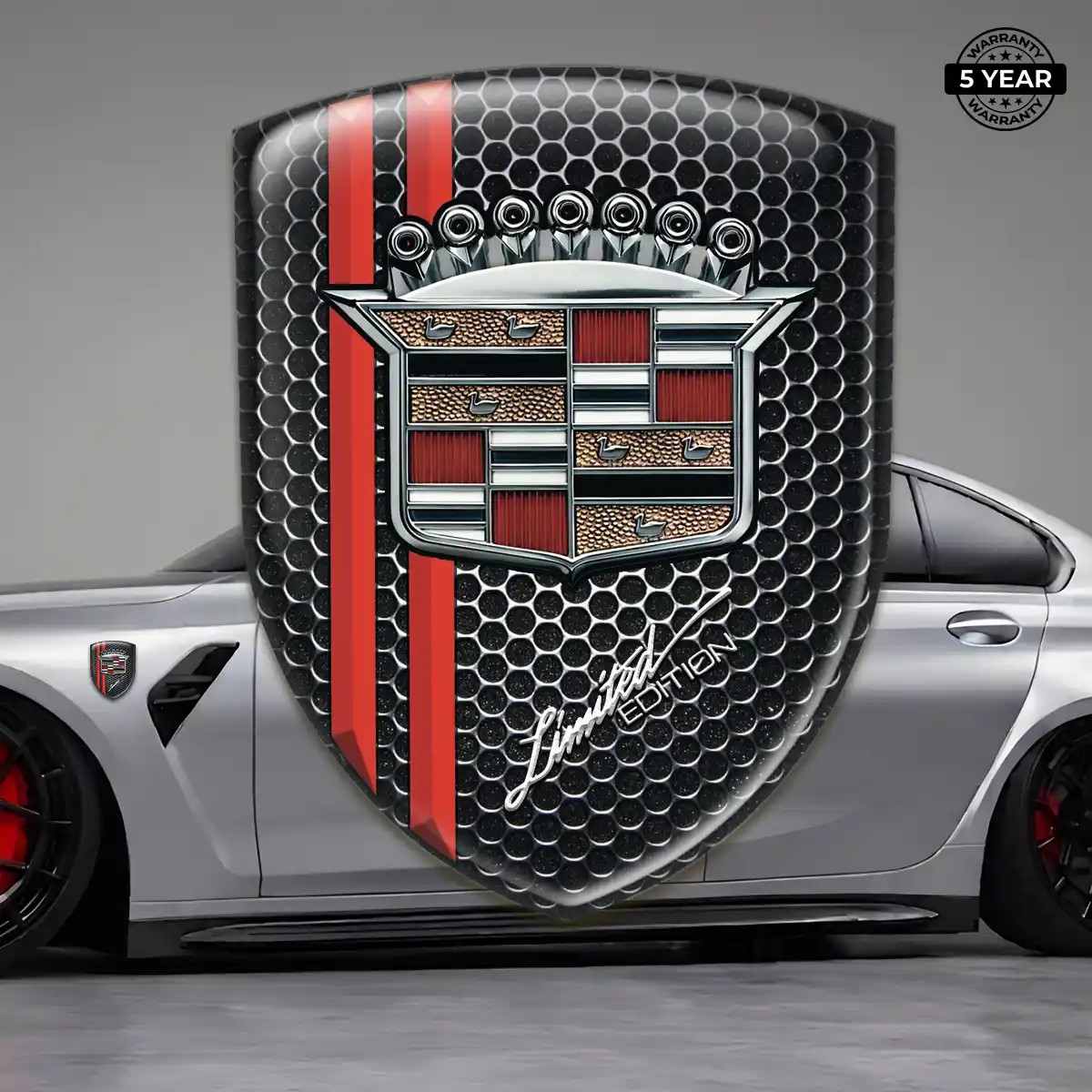 Cadillac Automotive Logo Sticker Outer Style