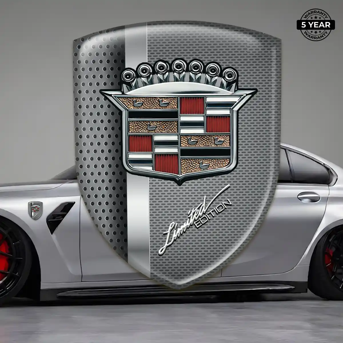 Cadillac Automotive Logo Sticker Resin Elite