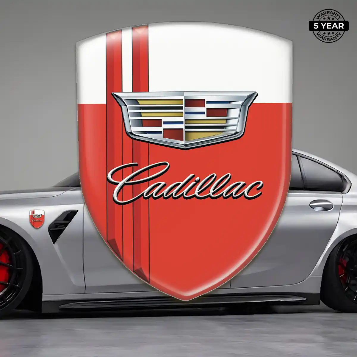 Cadillac Automotive Logo Sticker Signature Grade