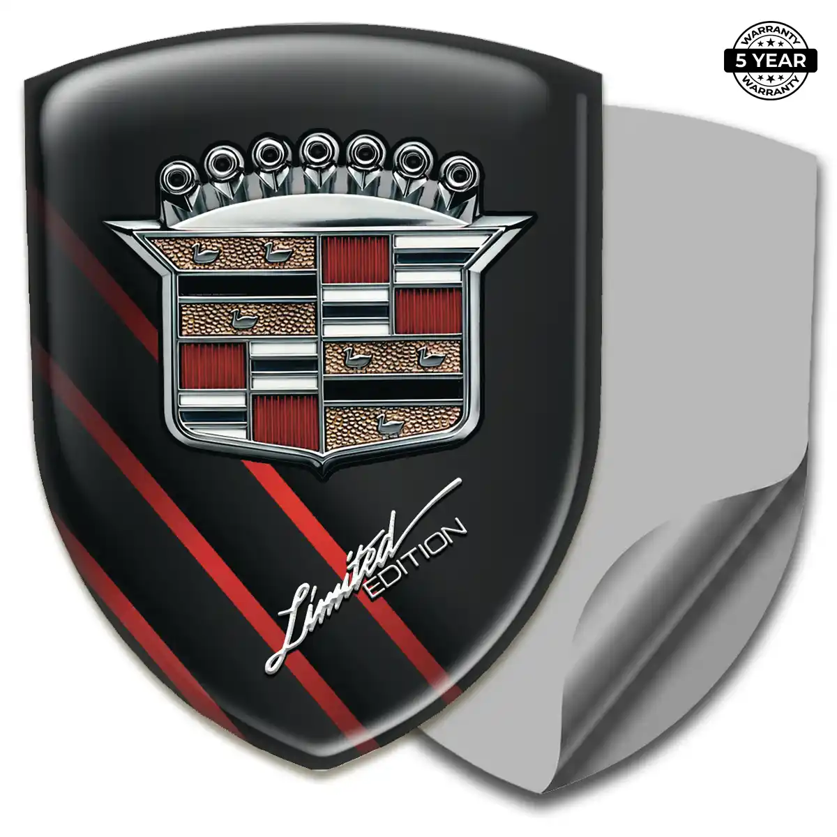 Cadillac Automotive Logo Sticker Street Tuning