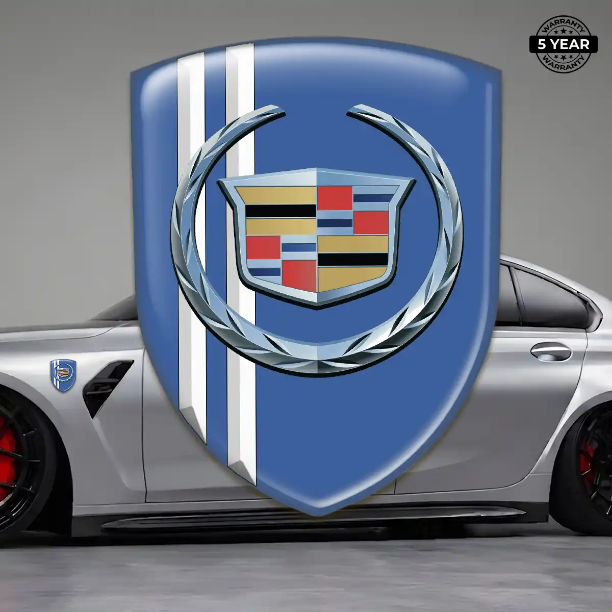Cadillac Automotive Logo Sticker Vortex Series