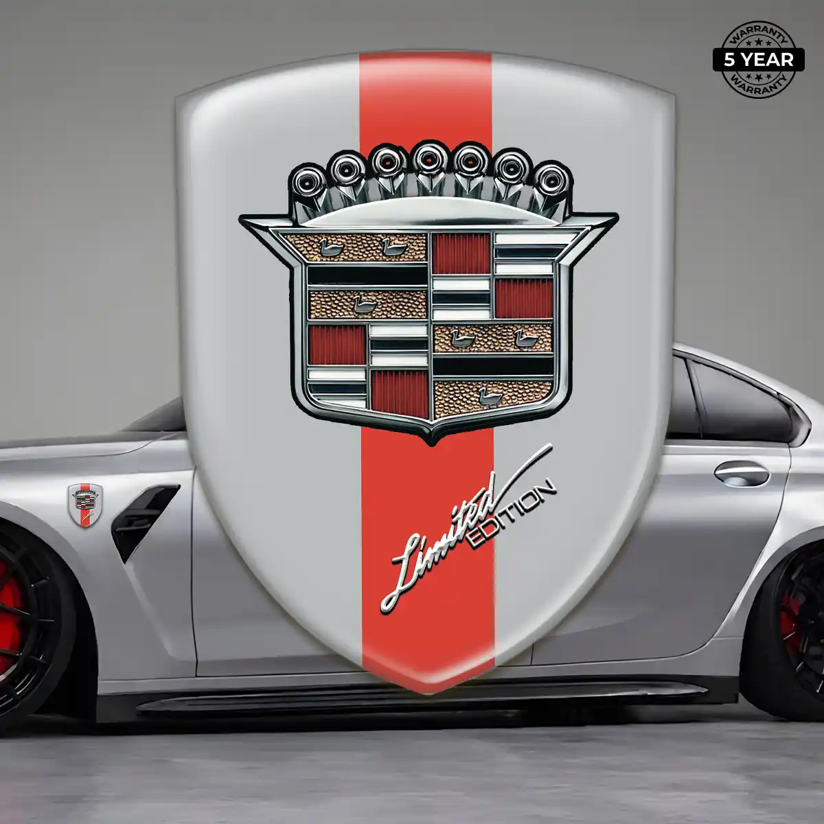 Cadillac Automotive Resin Decal Premium Dome