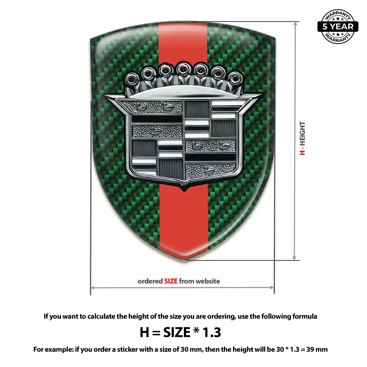 Cadillac Badge Branded Line