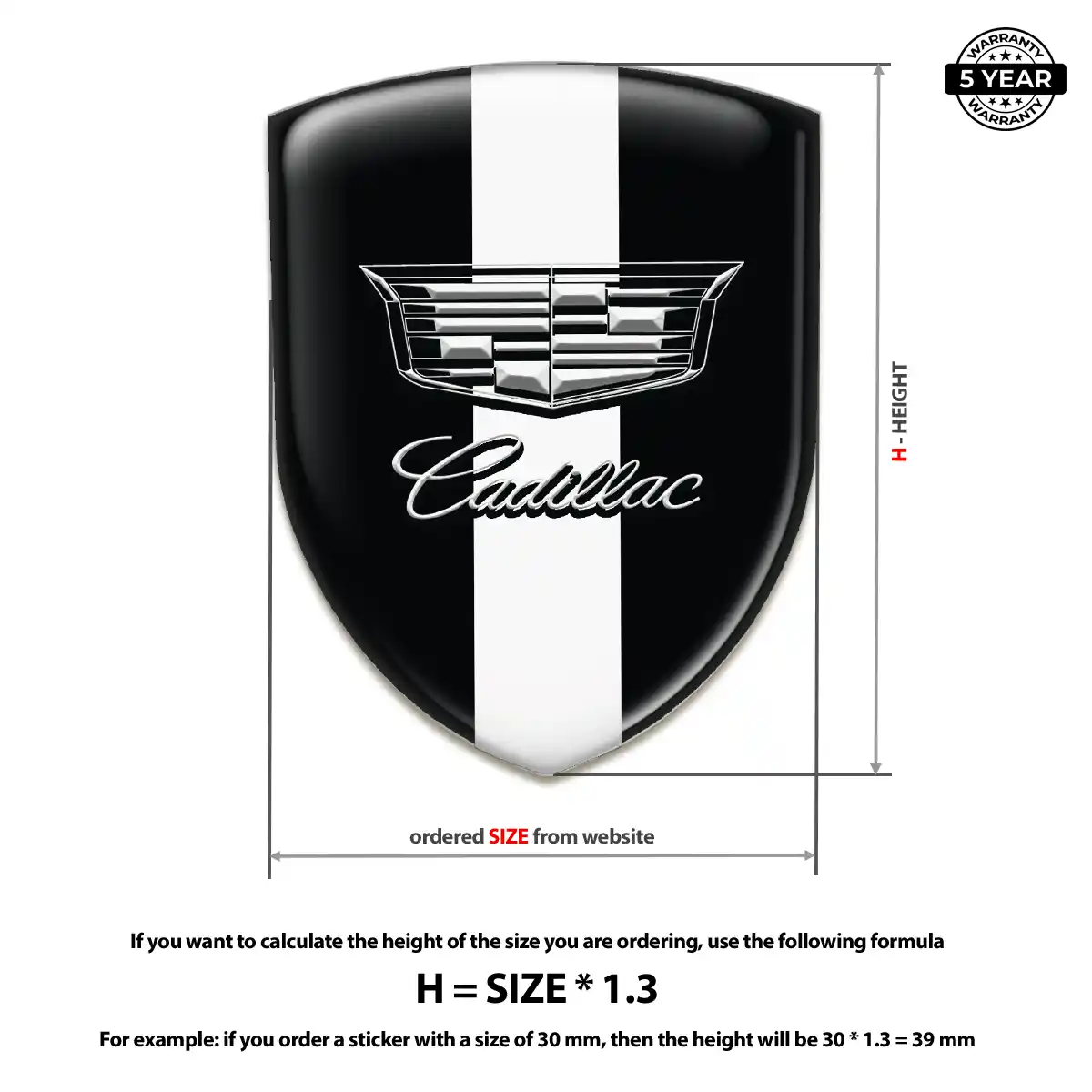 Cadillac Badge Elite Finish